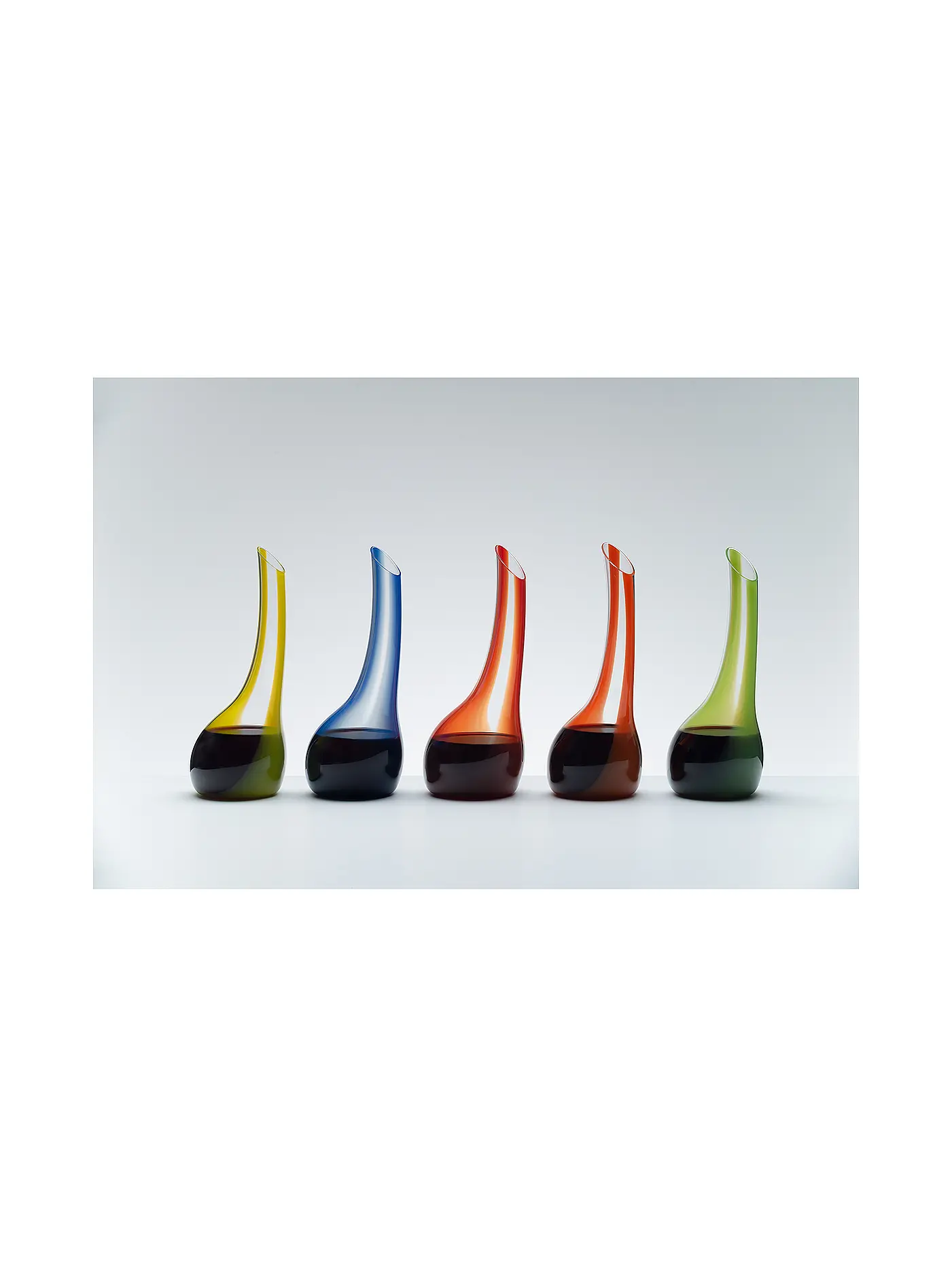 RIEDEL | Dekanter "Cornetto Confetti" (Gelb) | blau